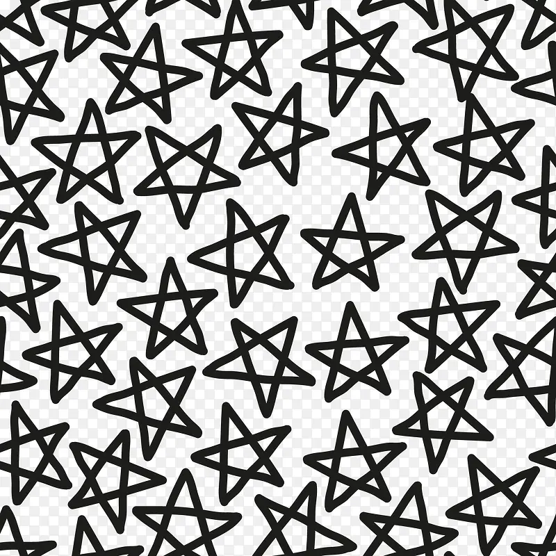 花纹背景镂空花纹 卡通手绘星星