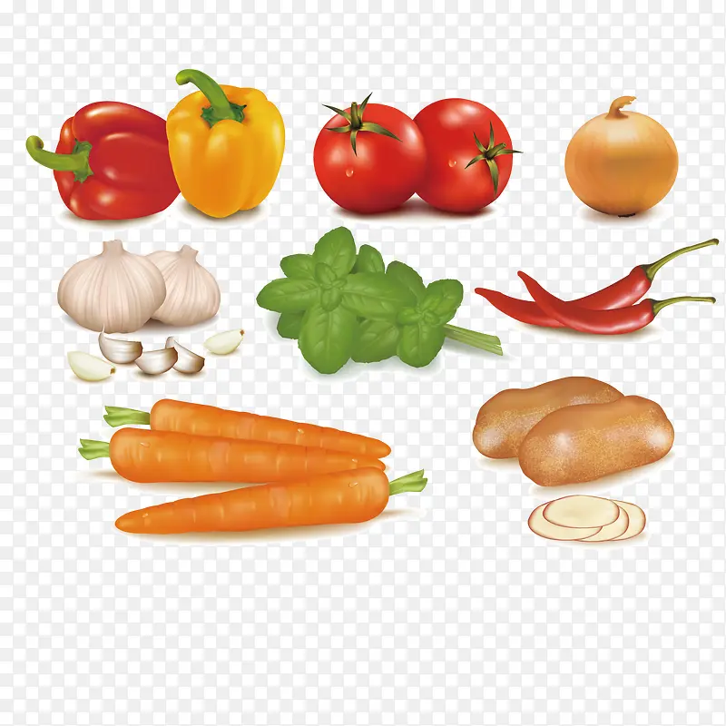蔬菜水果 大自然 矢量图 配送