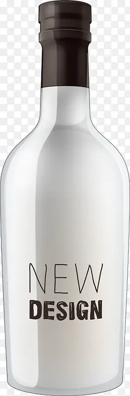 透明瓶子装饰图案