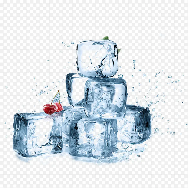 水溅水果冰块