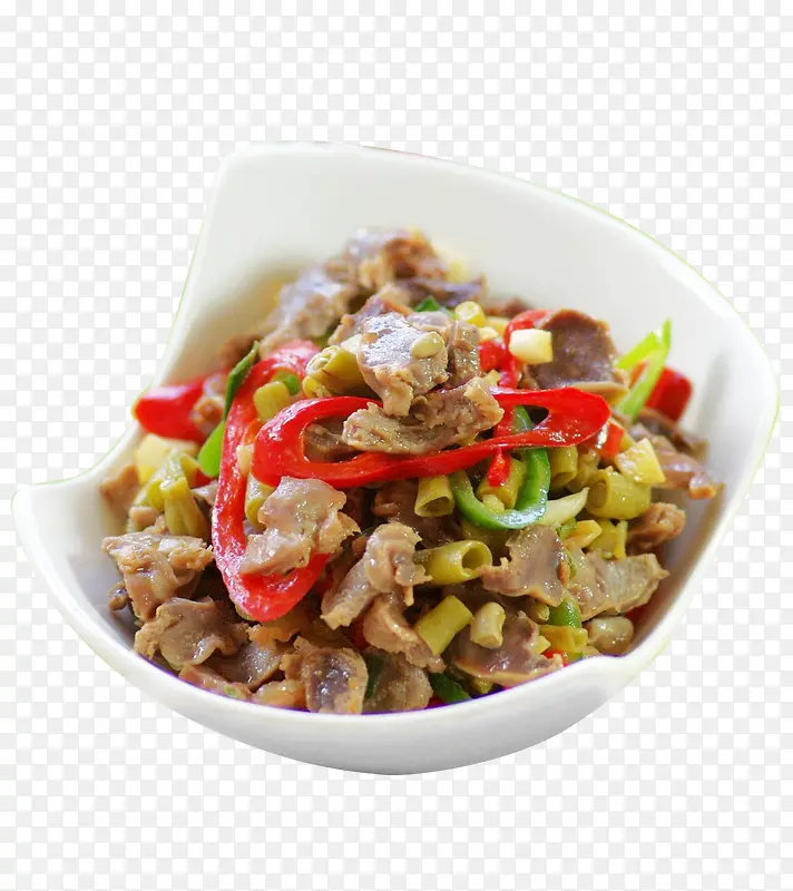 酸豆角炒鸡胗