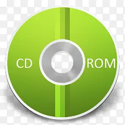 绿色CD-ROM光盘