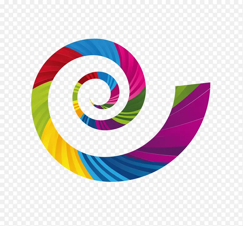 矢量创意商务logo螺旋圆环