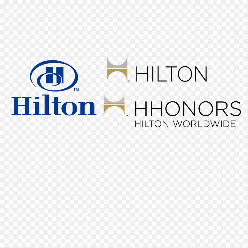 希尔顿酒店标志矢量图