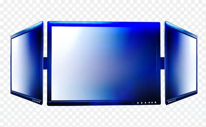 三个蓝色屏幕