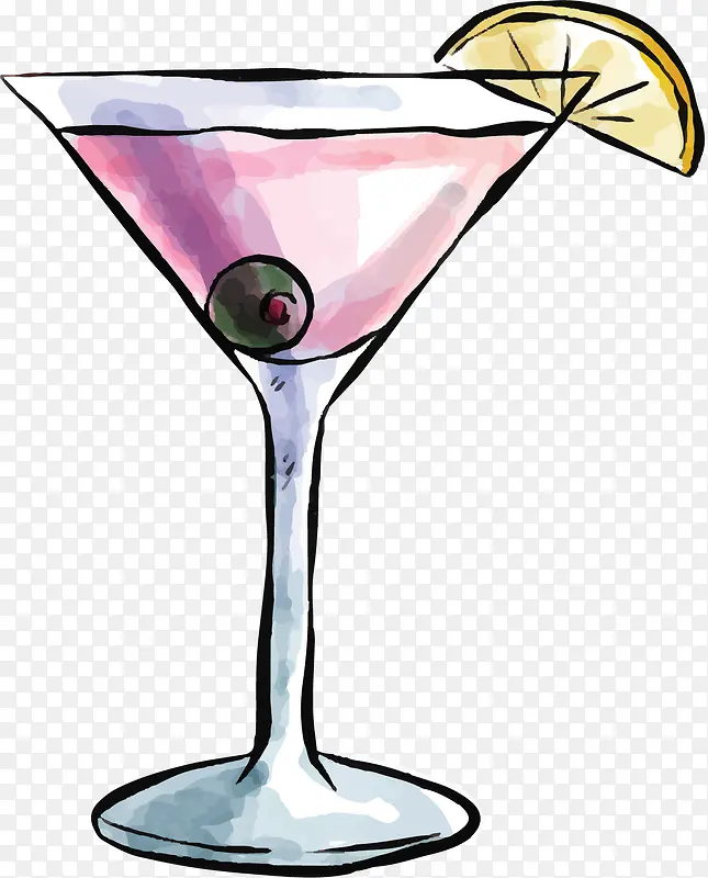 淡粉色夏天鸡尾酒
