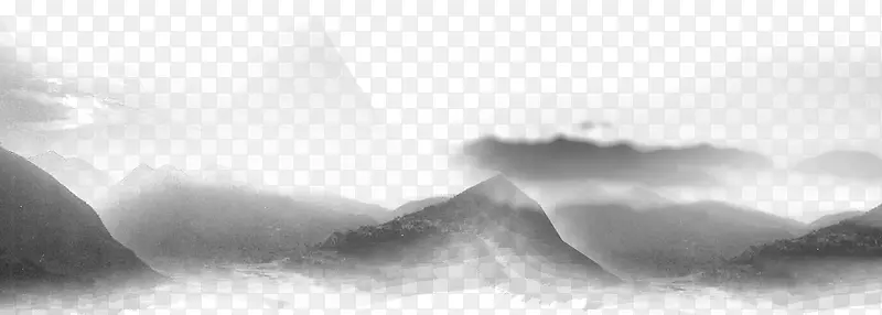 水墨山水画PNG图片素材下载_图片编号yvxkwmay-免抠素材网
