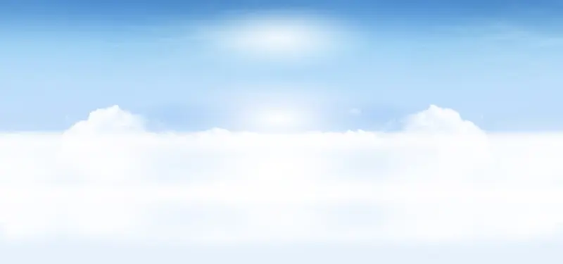 蓝色天空白云太阳光背景素材