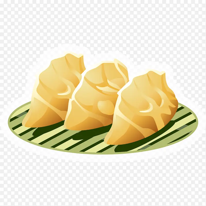 卡通春节食物饺子