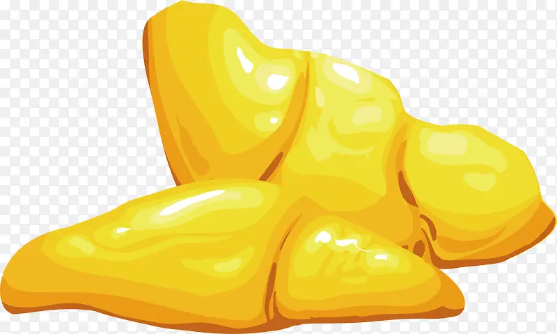 金黄色榴莲果肉