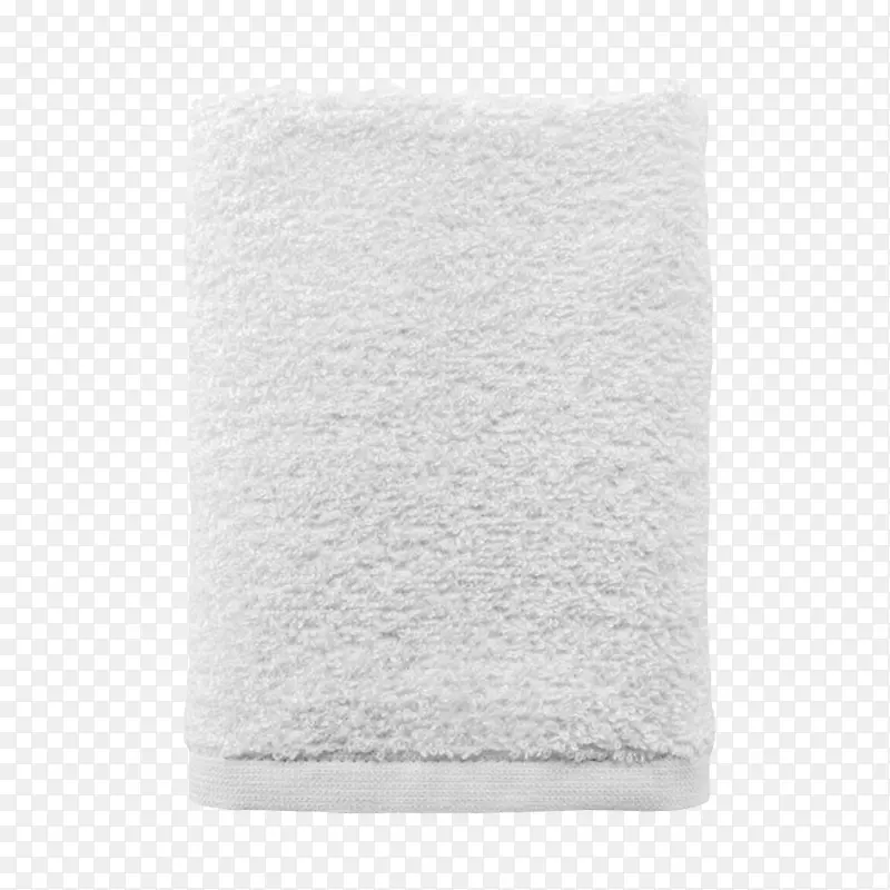 白色棉质毛巾清洁用品实物