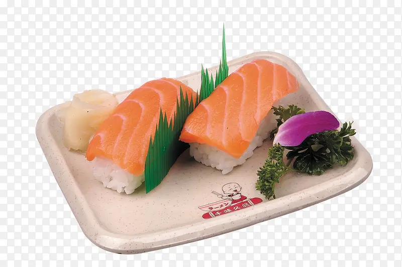 产品实物三文鱼寿司