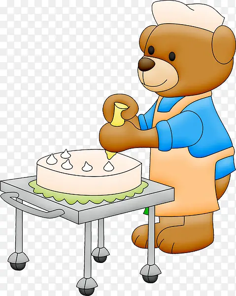 小熊做蛋糕