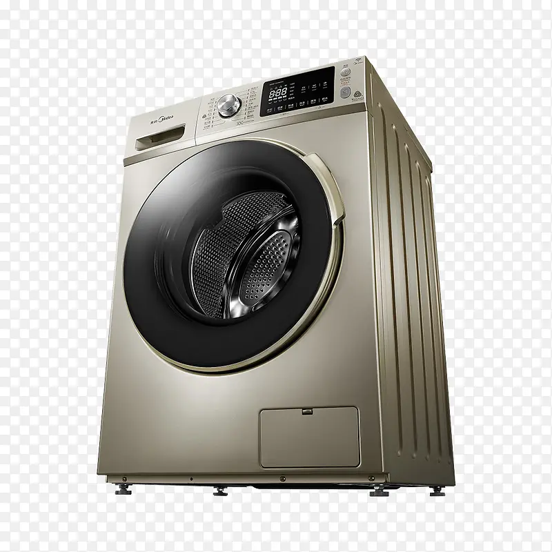 美的黑色智能变频洗衣机
