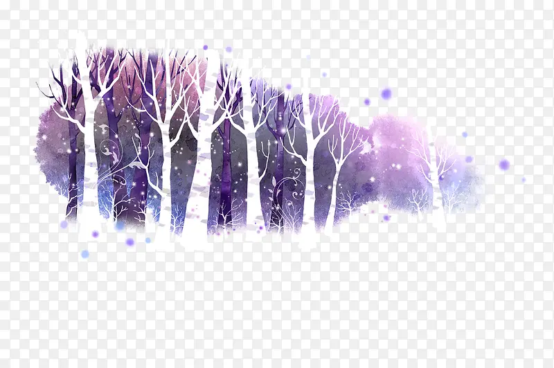 紫色树林背景