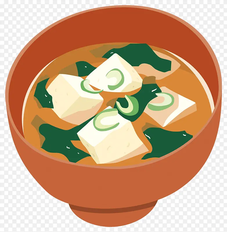 手绘矢量豆腐料理