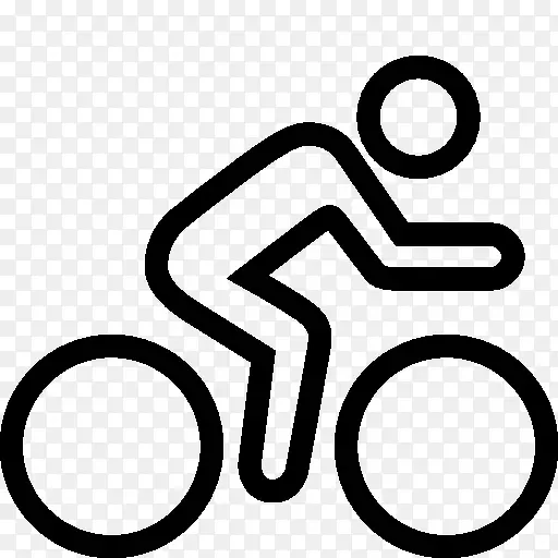 运动规律的自行车图标