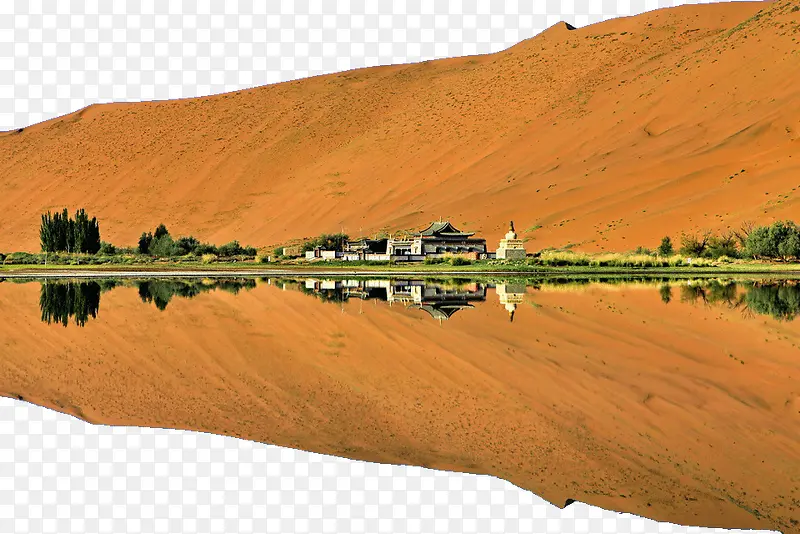 著名巴丹吉林沙漠风景图