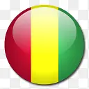 几内亚国旗国圆形世界旗