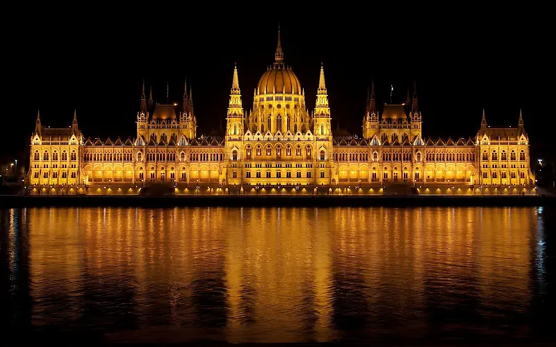 匈牙利首都布达佩斯夜景