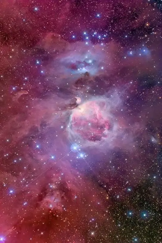 紫色星空银河场景