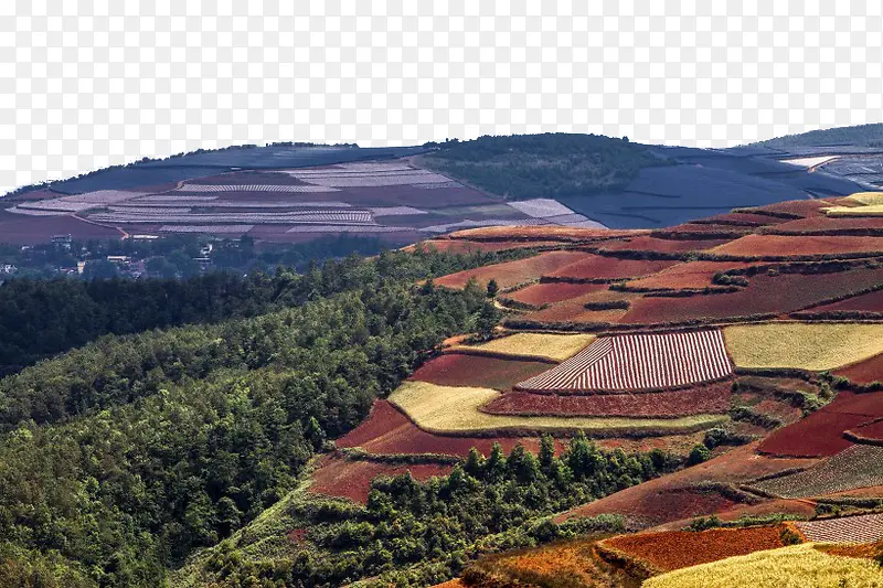 云南东川红土地风景