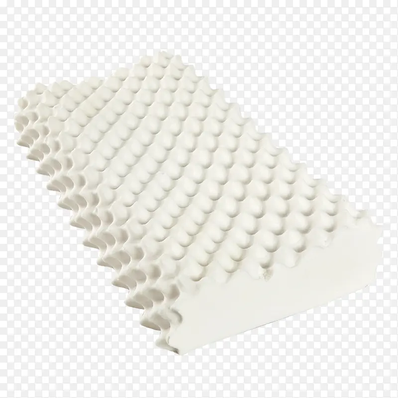 实物白色乳胶枕头