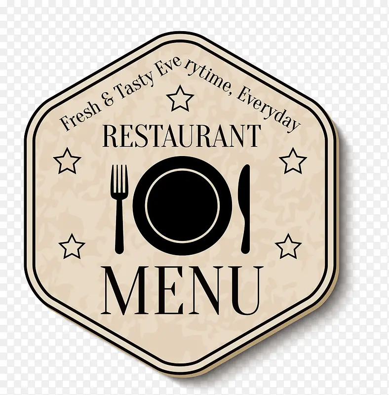 饭店菜单矢量图