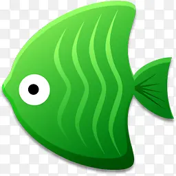 绿色的鱼图标