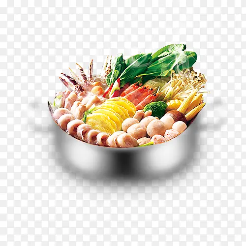锅里的众多食材