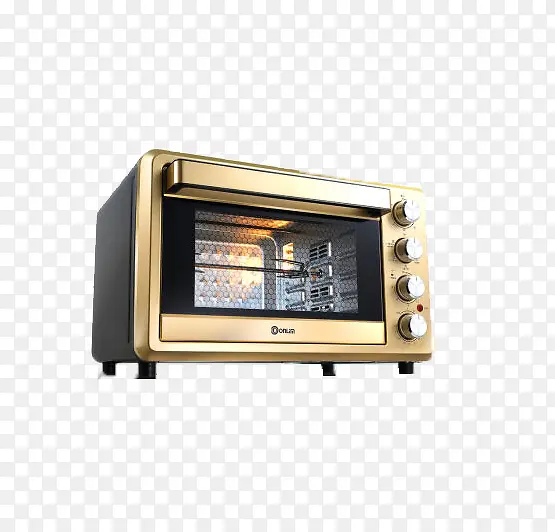 金色坚固电烤箱