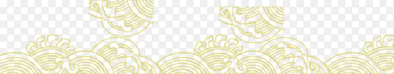 中式海浪波纹花纹装饰元素