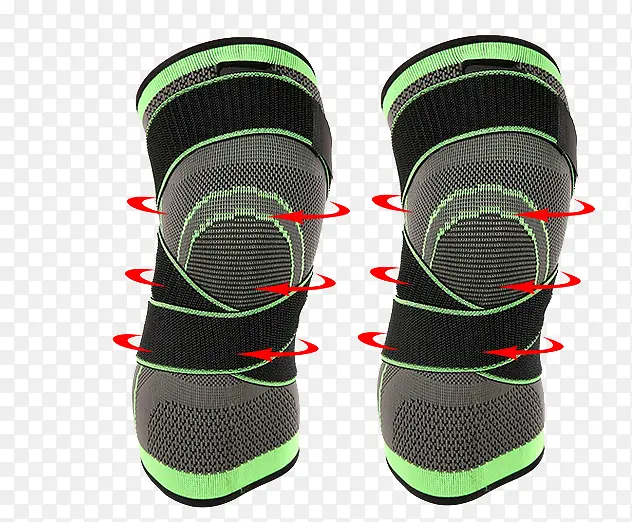 荧光绿色保护护膝素材