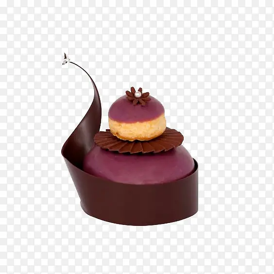 香芋紫薯巧克力蛋糕布丁