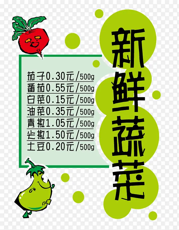矢量蔬菜食物宣传海报