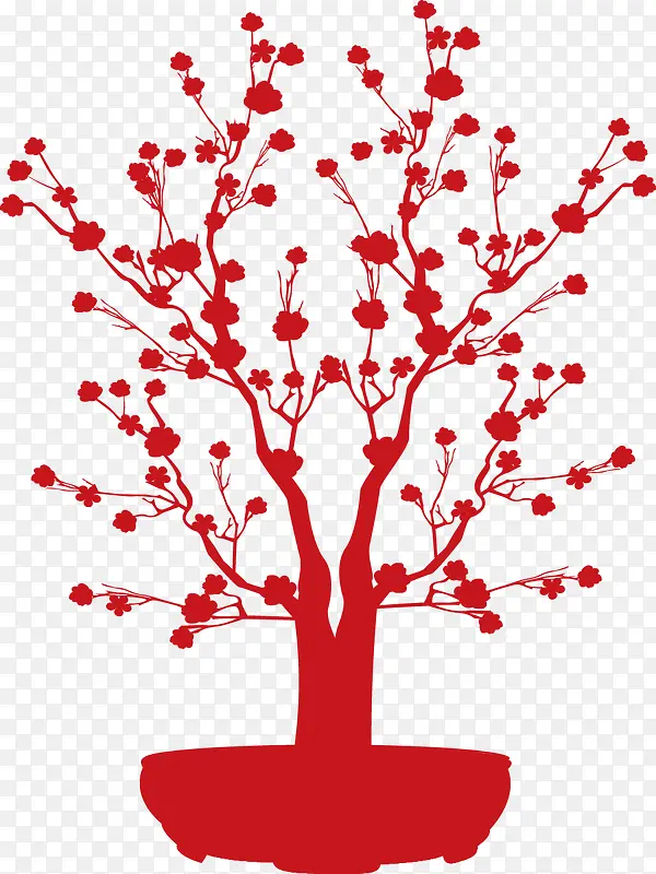 红色果树