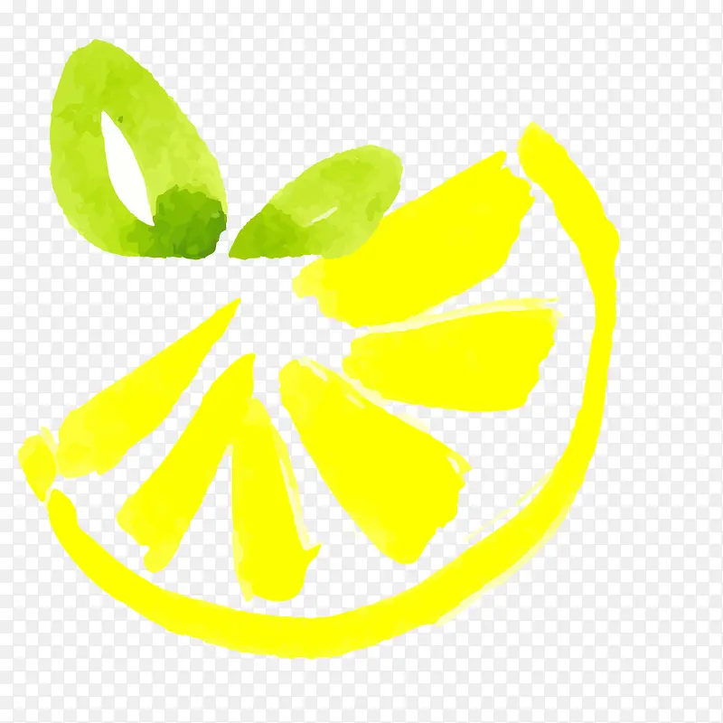 卡通手绘彩绘柠檬
