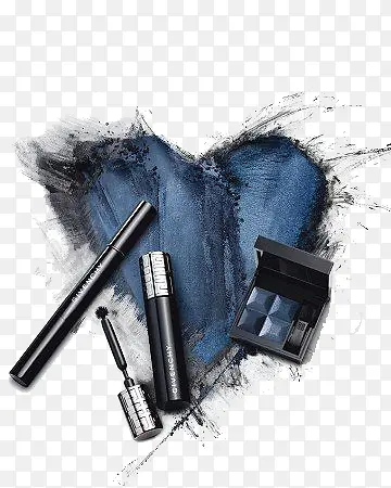 纪梵希化妆品组合蓝色的心粉末画