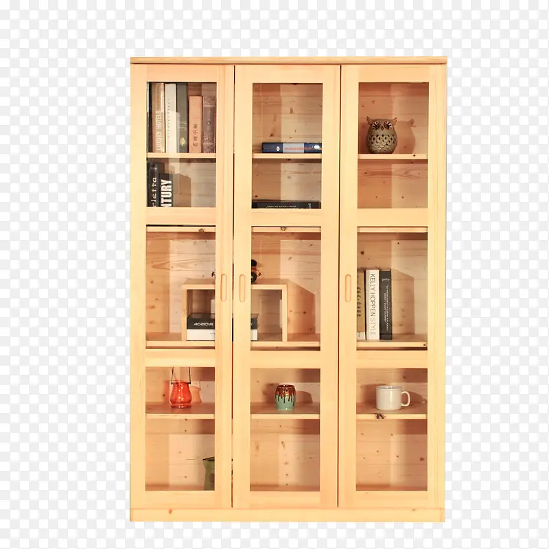 中式简约实木书柜