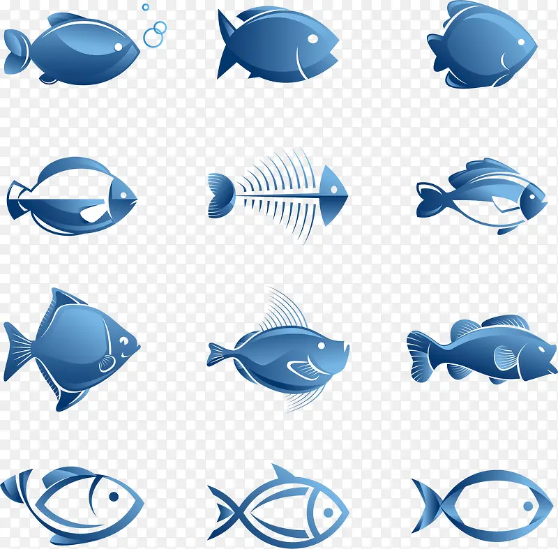 鱼类设计图标