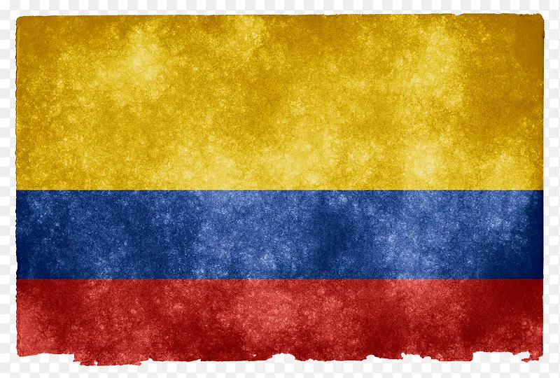 复古哥伦比亚旗帜免抠素材