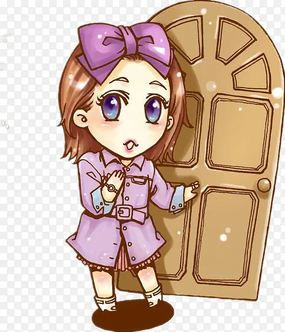 敲门素材