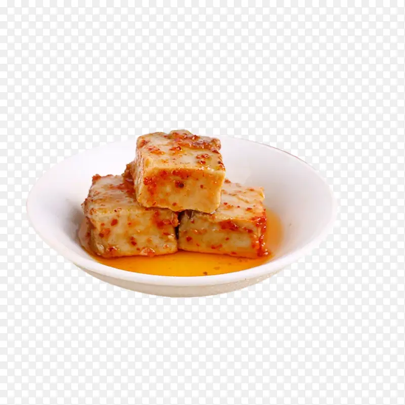 小碗装红油霉豆腐