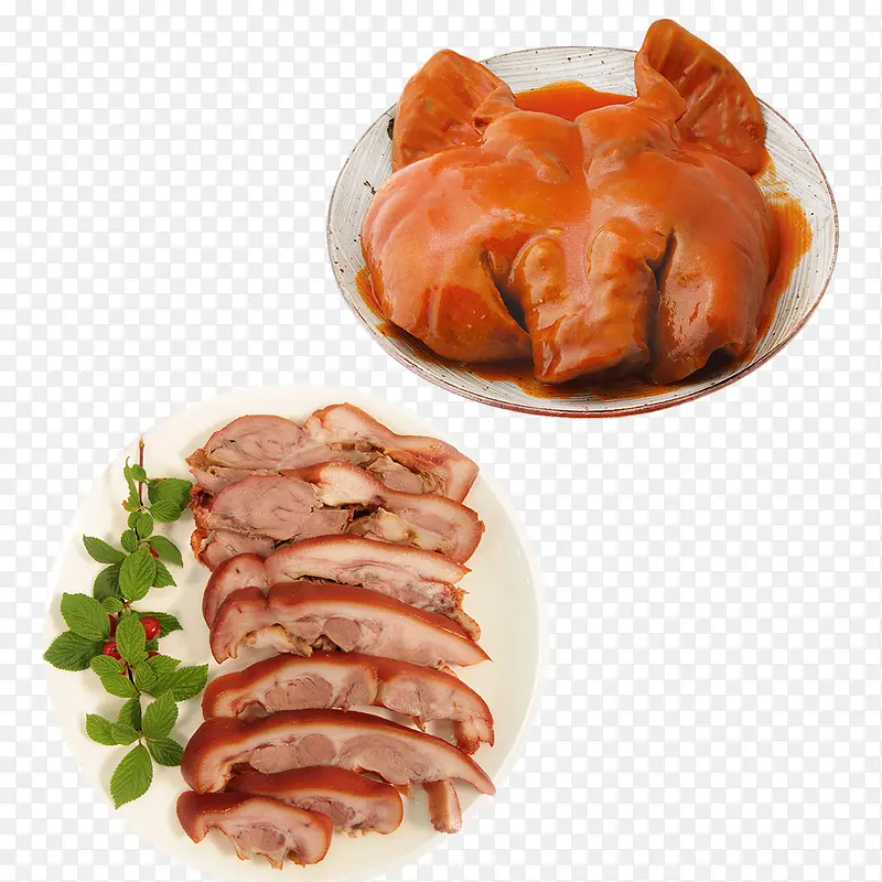 熟食猪头肉实物图