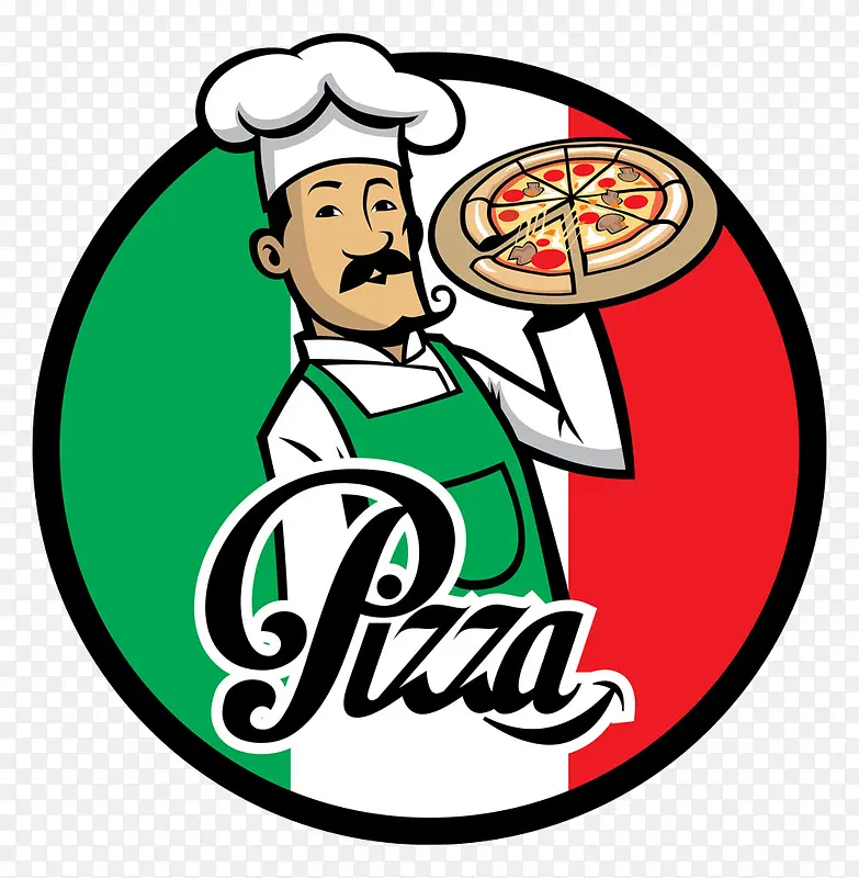披萨图标标志设计