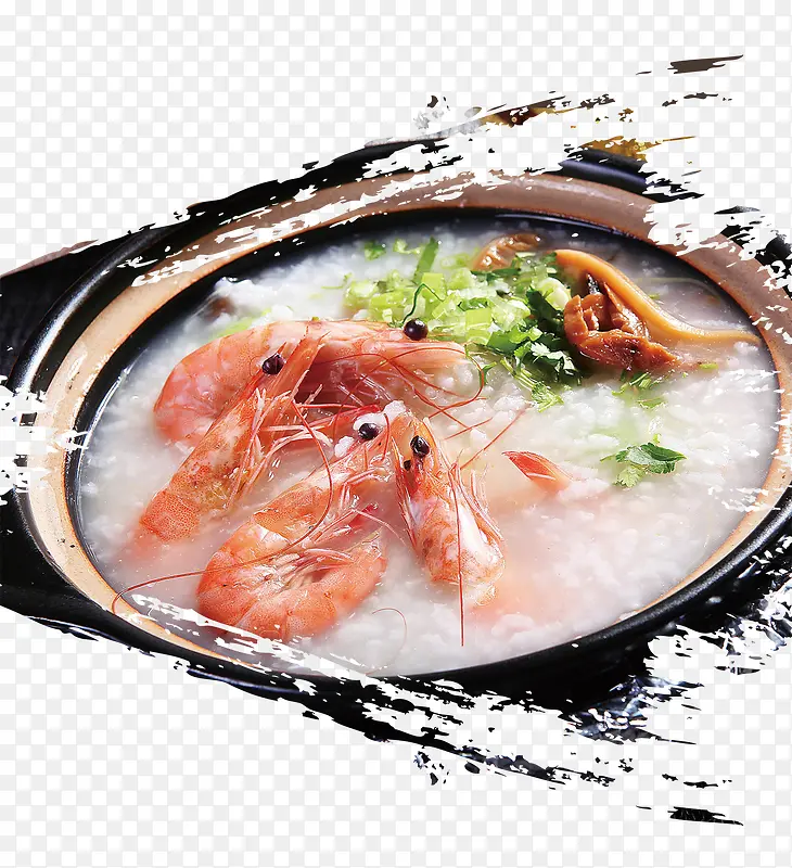 海鲜砂锅粥美味餐饮食品