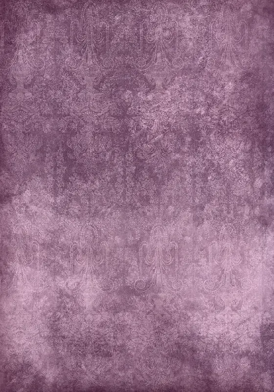 复古紫色墙壁花纹背景