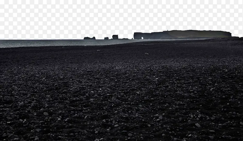 冰岛唯美黑沙滩