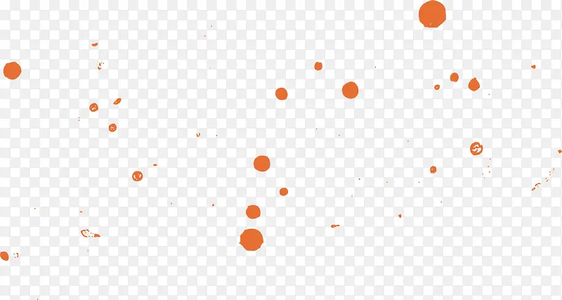 橙色漂浮圆点