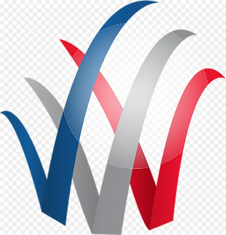 手绘彩色V字图标
